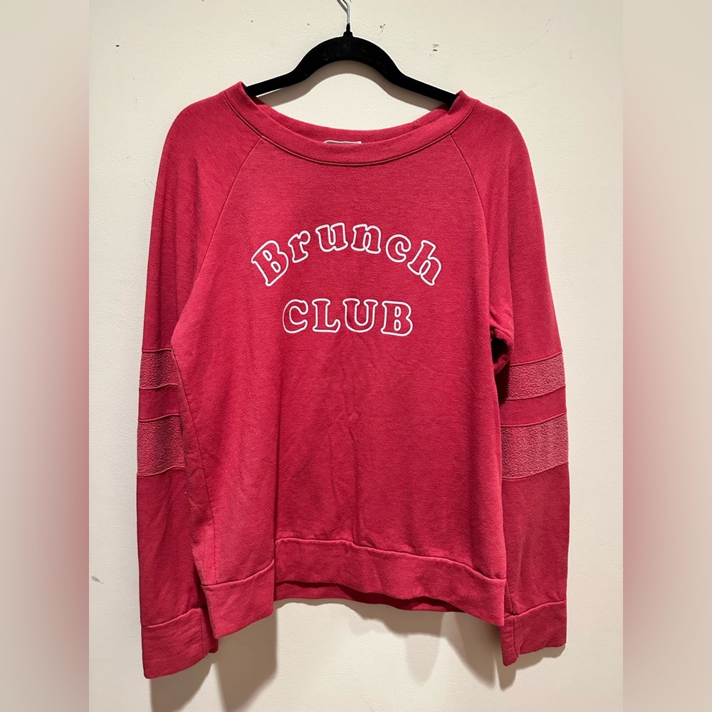 Honey Belle Brunch Club Red Sweatshirt